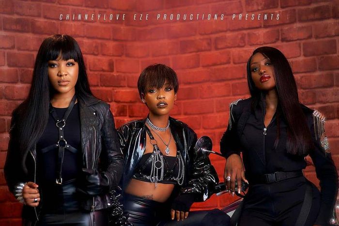 Erica Nlewedim, Efe Irele and Linda Osifo star as strangers on a mission in 'Devil In Agbada'  [Instagram/peekaboomg]