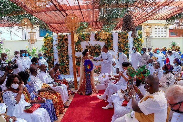 Naa Dromo Korankye-Ankrah and Charles Nimo's traditional wedding in photos