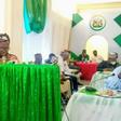 Mrs Theresa Biniyat making presentation. (NAN)