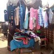 Second hand clothings on display at a section of Bwari town market