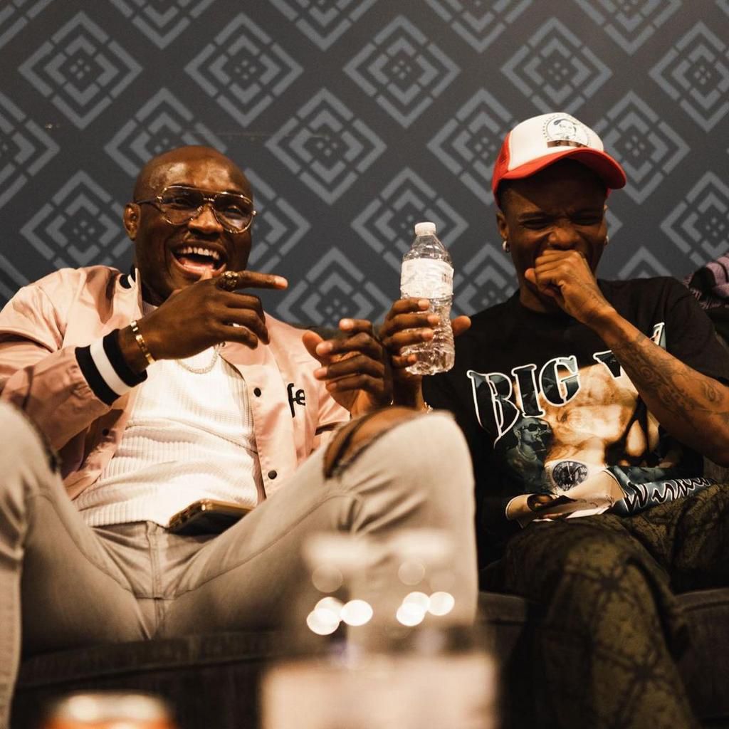 Kamaru Usman and Wizkid (Terrence Wittman)