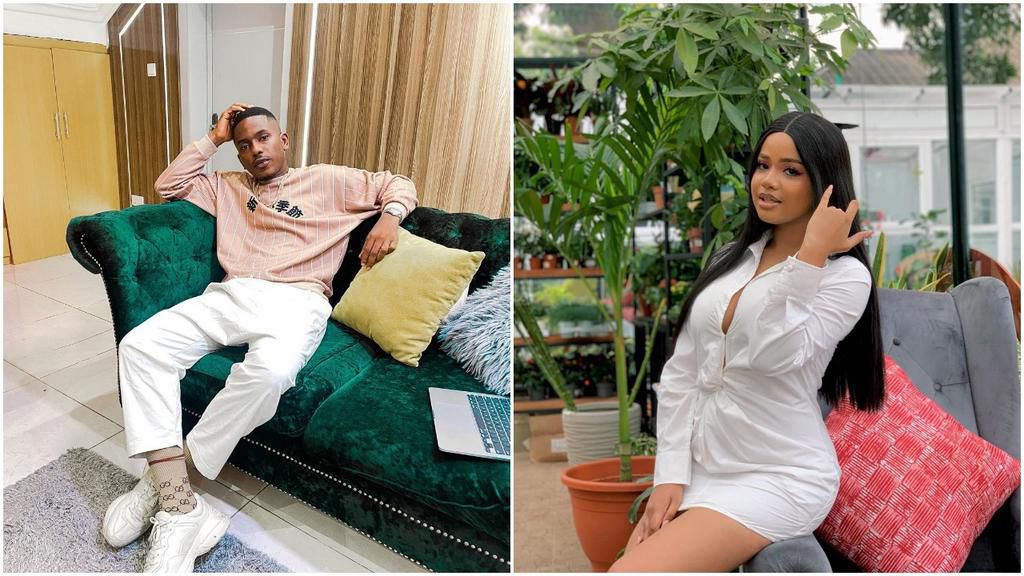 Timini Egbuson and his ex-girlfriend Lydia Balogun [Instagram/Timini] [Instagram/LydiaaOfficial]