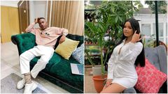 Timini Egbuson and his ex-girlfriend Lydia Balogun [Instagram/Timini] [Instagram/LydiaaOfficial]