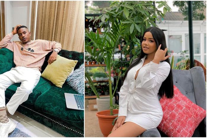 Timini Egbuson and his ex-girlfriend Lydia Balogun [Instagram/Timini] [Instagram/LydiaaOfficial]