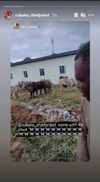 According to him, his decision to give his former boss 46 cows is was to represent his age.