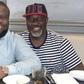 Ramon Abbas, aka Ray Hushpuppi (left) with Dino Melaye (right)