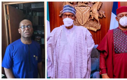 Joe Igbokwe (left) wants the APC to reward its real foot soldiers, instead of people like Femi Fani-Kayode who met with President Muhammadu Buhari when he announced his defection to the party on Thursday, September 16, 2021