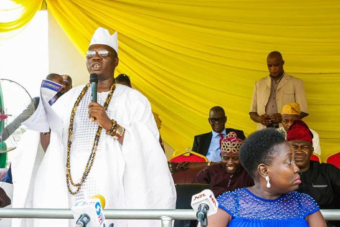 Are ona kakanfo of Yoruba Land, Chief Gani Adams. [Twitter/@followlasg]