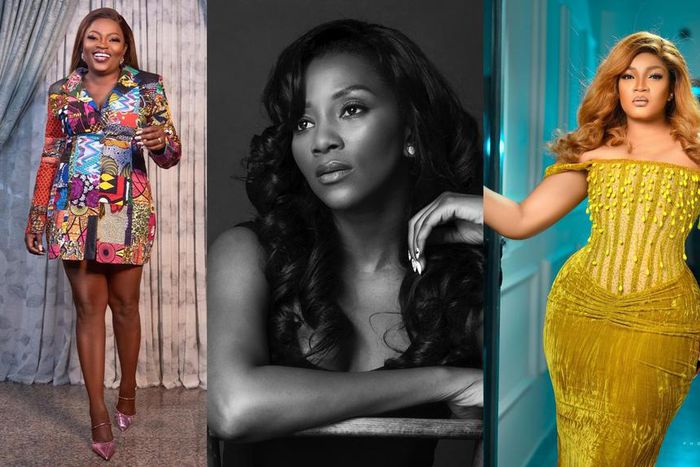Funke Akindele-Bello, Genevieve Nnaji and Omotola Jalade-Ekeinde [Instagram]
