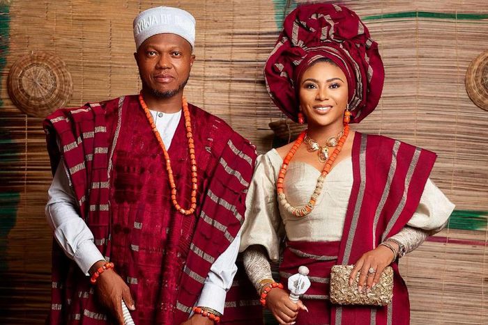 Media personality and her hubby Olumide Aderinokun [Instagram/StephanieCoker]