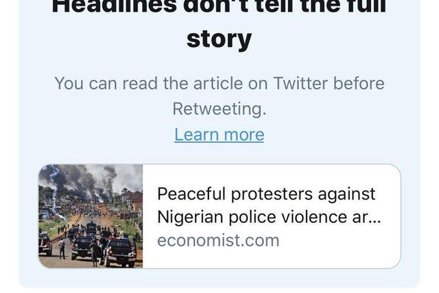 Twitter wants you to open links before retweeting