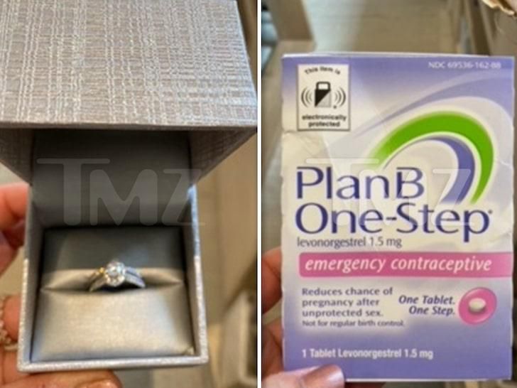 The diamond ring and contraceptive sent to Kim Kardashian's house [TMZ]