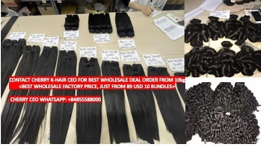 Contact Mrs Cherry K-hair Ceo for the best wholesale hair deal.
