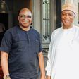 Fayose and Saraki during a recent peace meeting (Pulse)
