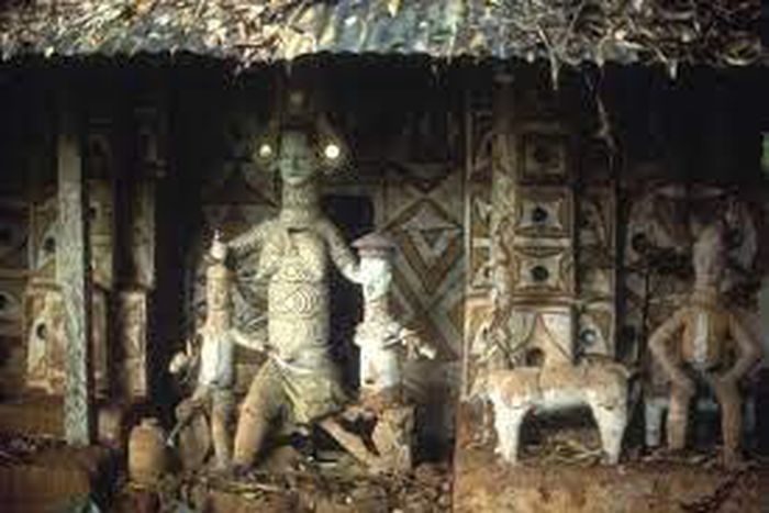 The goddess Ala in a Mbari house {folio}