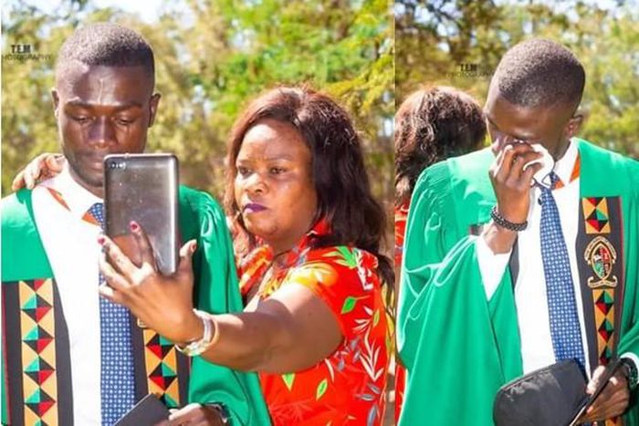 “I just came to say thank you papa” – Man dedicates university degree to late dad
