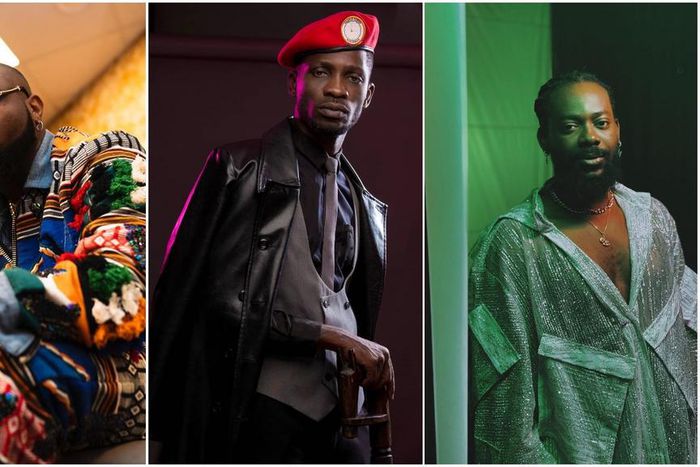 Davido and his colleagues like Adekunle Gold have all openly supported Bobi Wine in his presidential bid [Instagram/Davido] [Instagram/BobiWine] [Instagram/AdekunleGold]