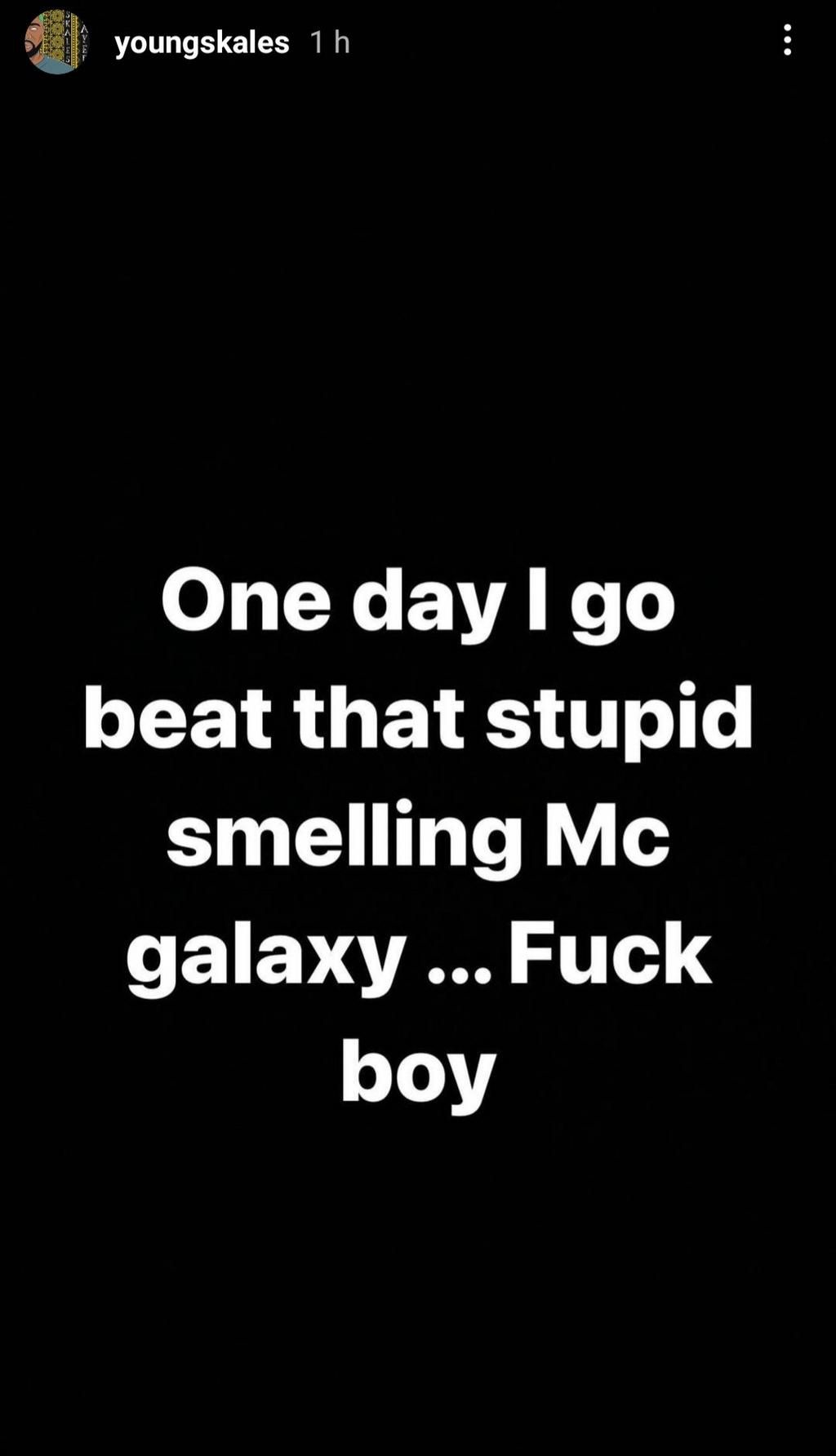 Skales threatens to beat up MC Galaxy [Instagram/YoungSkales]