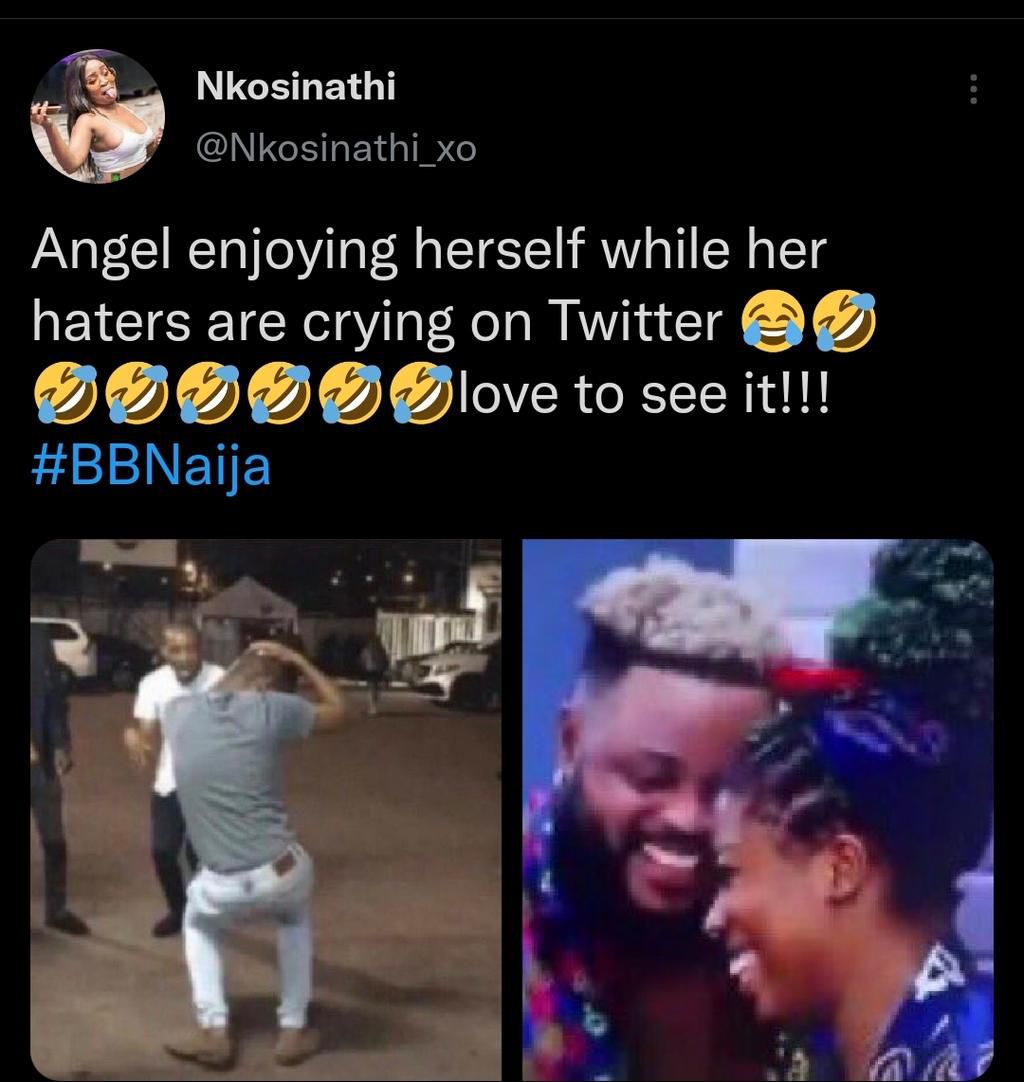 Twitter reactions to Angel video [Twitter]