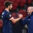 Scotland manager Steve Clarke (R)