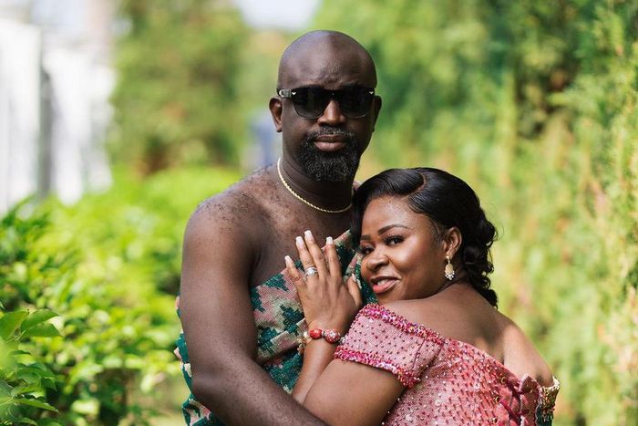 Portia Asare and her husband