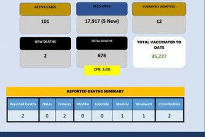 Ministry of Health, Estawini