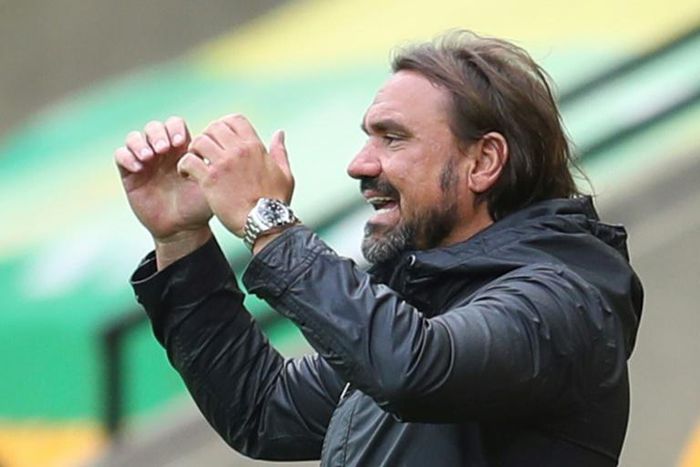 Daniel Farke's Norwich are five points clear at the top of the Championship