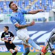 On target: Lazio midfielder Sergej Milinkovic-Savic