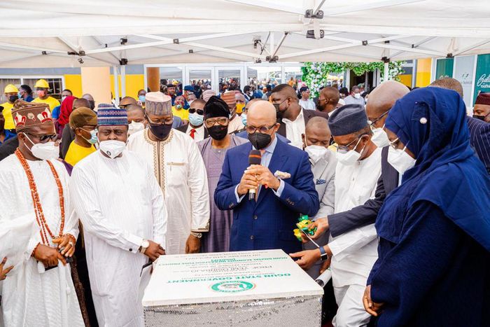 Gov Dapo Abiodun inaugurates Ogun Digital Economy Infrastructure Project. [Twitter/@dabiodunMFR]