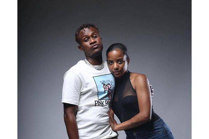 Nigerian singer Dotman and his partner Madisyn [Instagram/MadisynSimien]