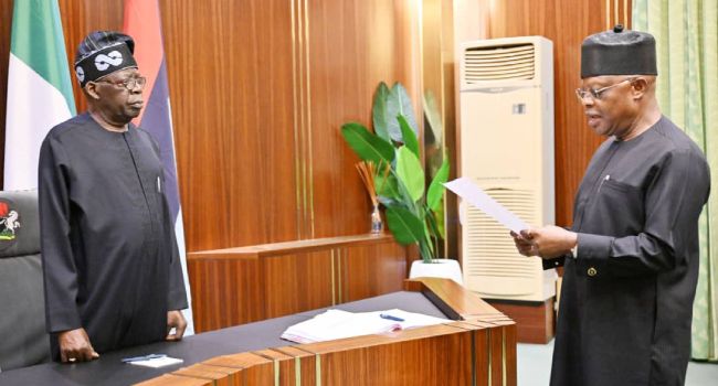 Tinubu swears in Ibok-ete Ibas as FG plans to release Rivers allocation