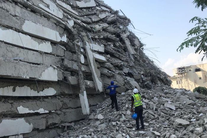 Collapsed building in Ikoyi, Lagos [LASEMA]