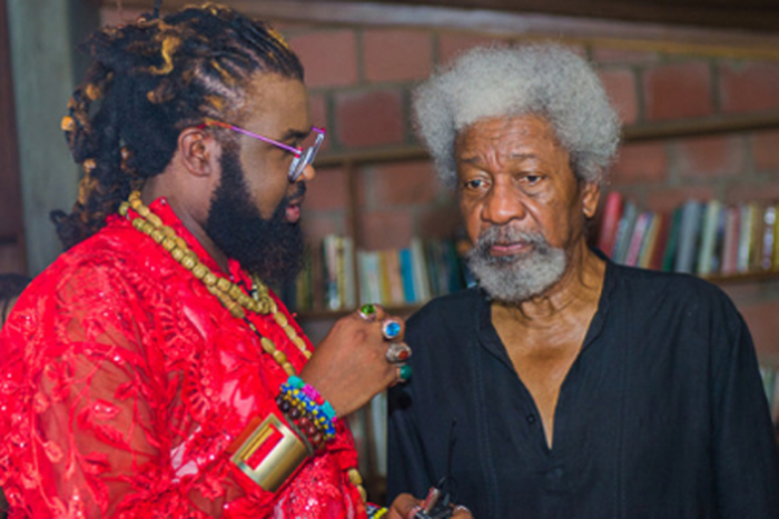 Onyeka Nwelue and Wole Soyinka [Vanguard News]