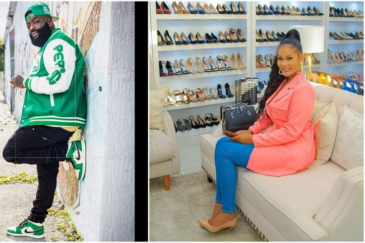 American rapper Rick Ross and Hamisa Mobetto [Instagram/RickRoss] [Instagram/HamisaMobetto]