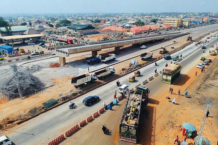 Reconstruction of Kawo Flyover Bridge with Three Ground Rotaries and Access Road. [Twitter/@LawalAbubakar]