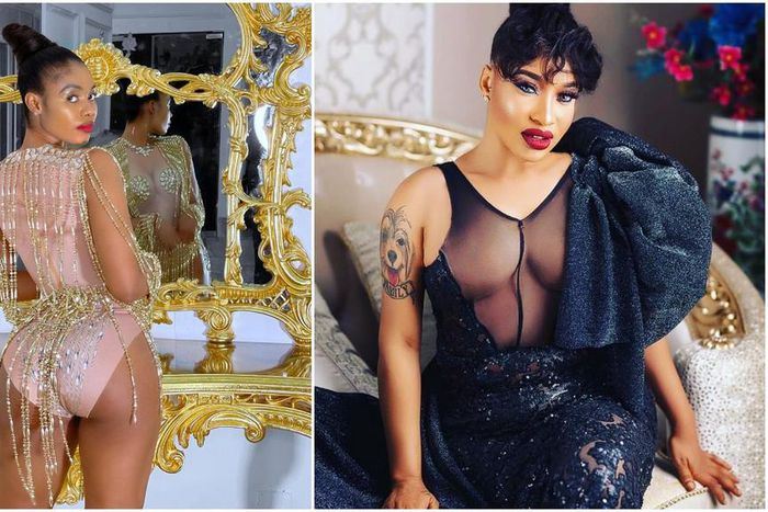 Instagram dancer Janemena and movie star Tonto Dikeh [Instagram/Janemena] [Instagram/TontoDikeh]