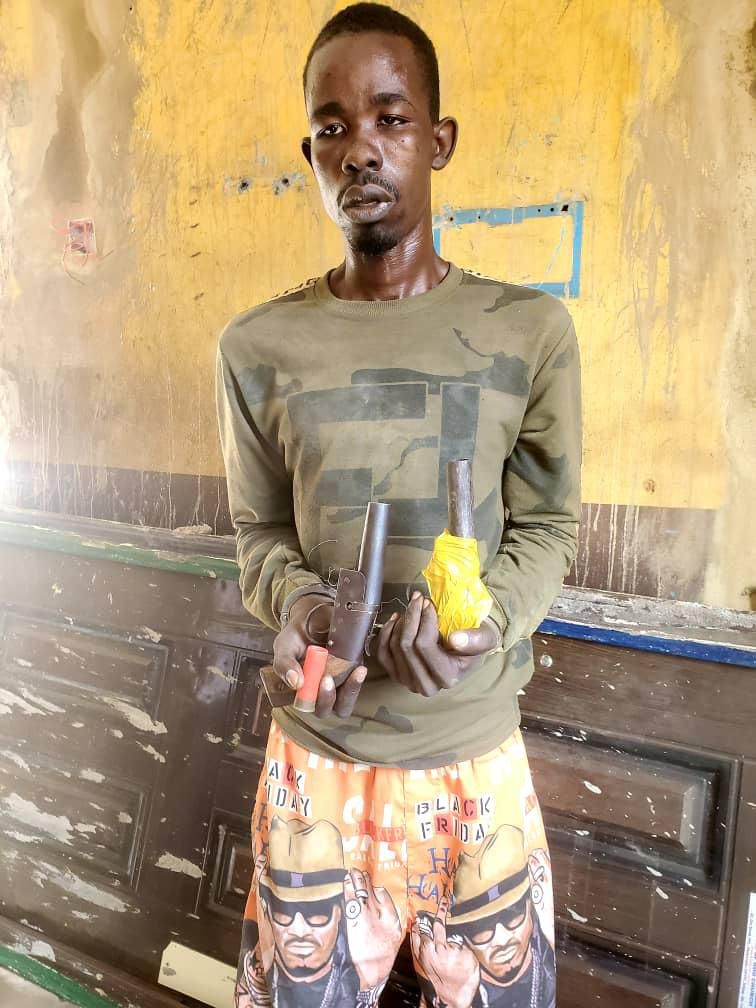 Arrested suspect, Abdullahi Zakari. [NAN]