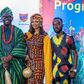 From Left: Wale Odenusi, Digital Lead, Rite Foods; with Niyi Akinmolayan, Producer, Progressive Tailors Club Movie; Etinosa Idemudia, Actor, Progressive Tailors Club Movie; and Abiodun Durosanya, Media Relations Officer, Rite Foods; at the Progressive ...