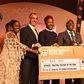 L-R: Corporate Affairs Director, Nigerian Breweries Plc, Sade Morgan; Managing Director, Nigerian Breweries Plc, Hans Essaadi; Minister of State for Education, Chukwuemeka Nwajiuba; Winner, 2021 Maltina Teacher of the Year, Taiye Abanika; and Chairman,...