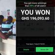 Young Ghanaian man crowned new betting king after winning over GHc196,000 bet