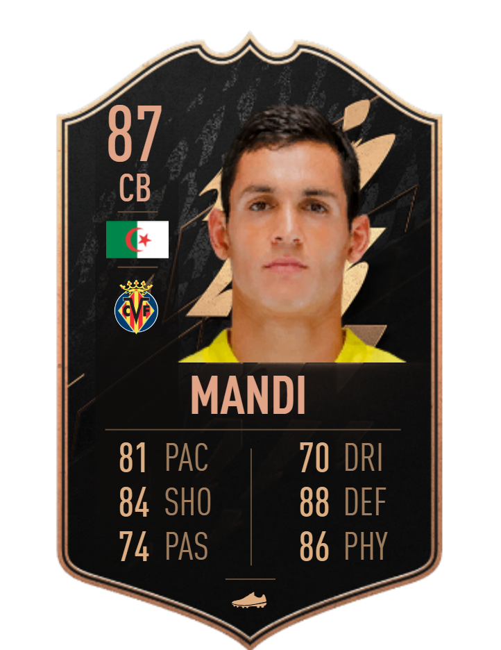 Aissa Mandi FIFA 22 TOTW Card