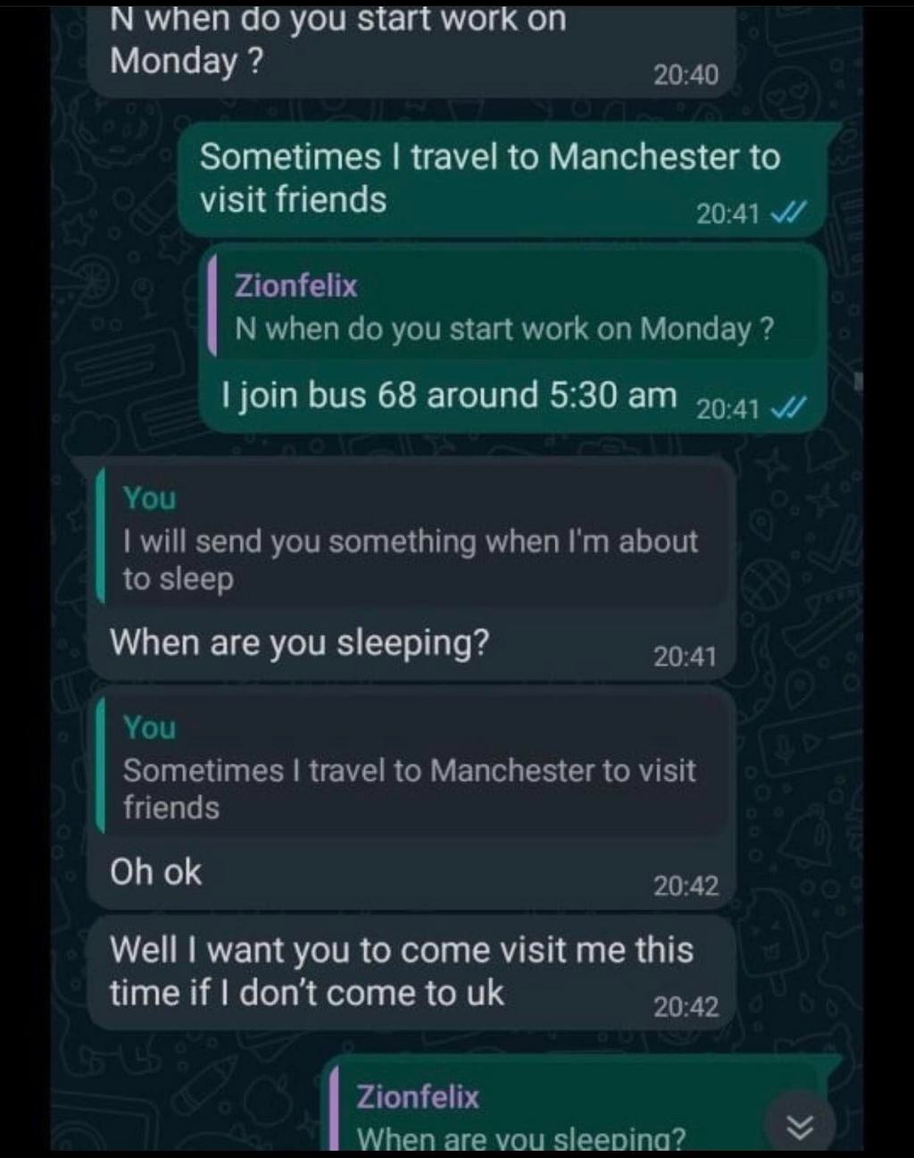 Zionfelix’s chat leaks