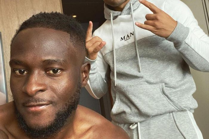 Victor Moses with Ahmed