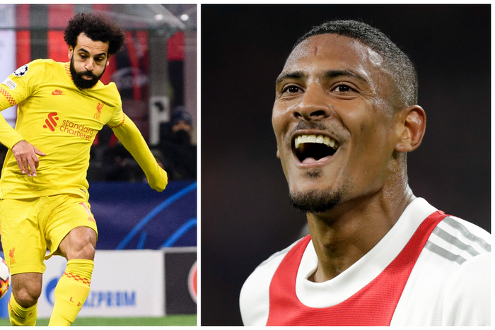 Mohamed Salah and Sebastien Haller