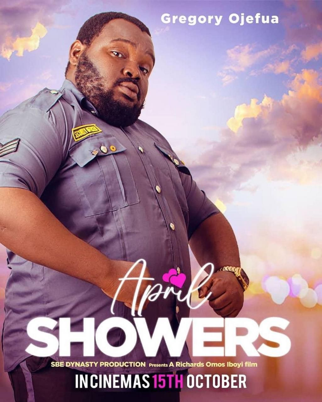 April Showers - BBNaija star Pere's first movie after BBNaija showing in cinemas this Friday October 15th