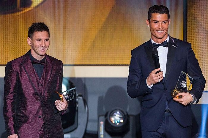 Lionel Messi and Cristiano Ronaldo.