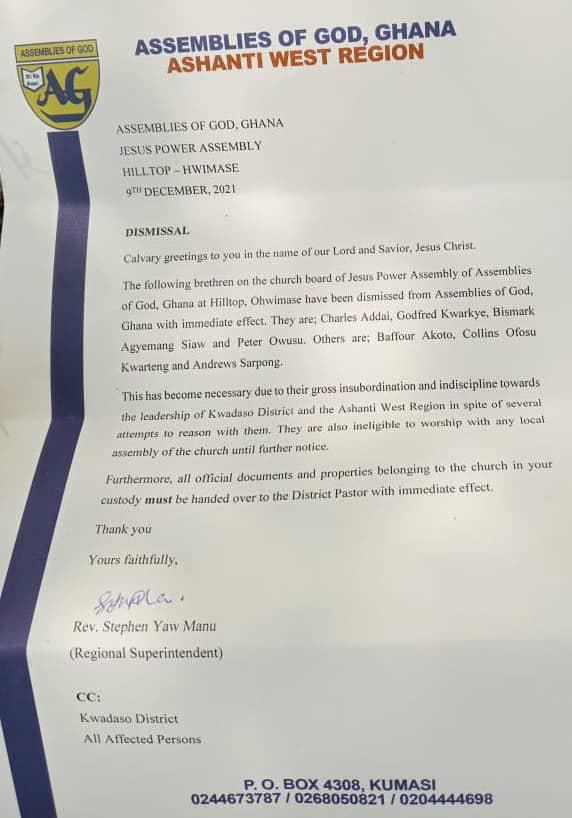 Angry protest at Assemblies of God church against the sacking of 7 members (video)