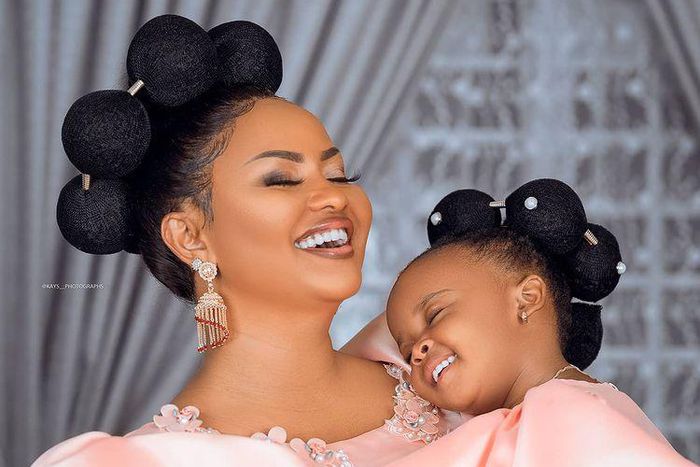 Nana Ama McBrown and baby Maxin