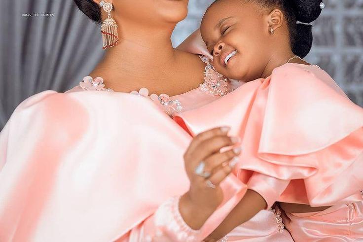 Nana Ama McBrown and baby Maxin