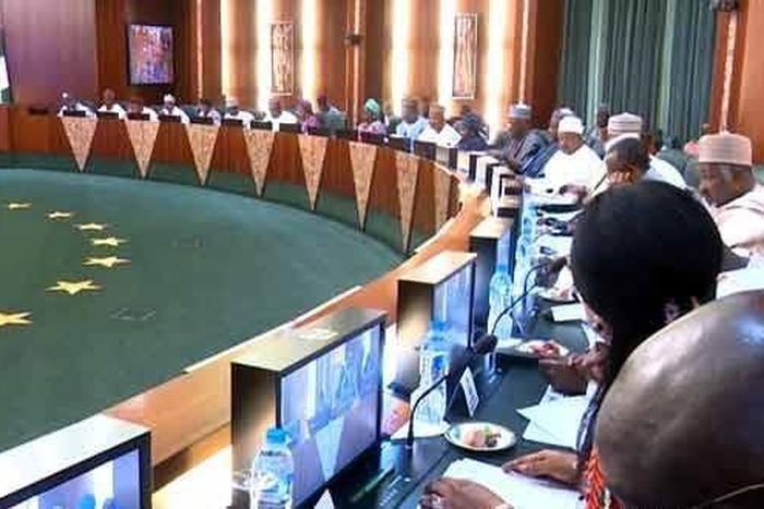 Prof Yemi Osinbajo and State Governors during National Executive Council meeting (Daily Post)